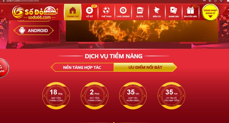 ưu điểm nhà cái sodo66